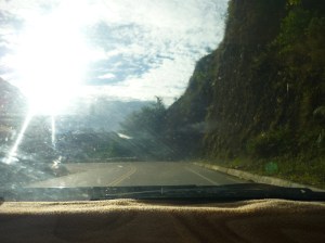 paved road in peru