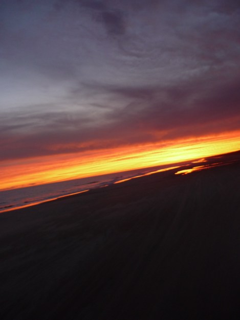 beautiful sunset ride to cabo polonia