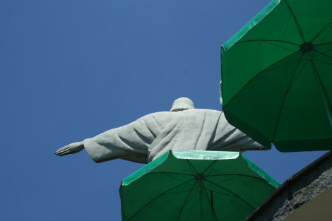 christ the redeemer and the green parasols