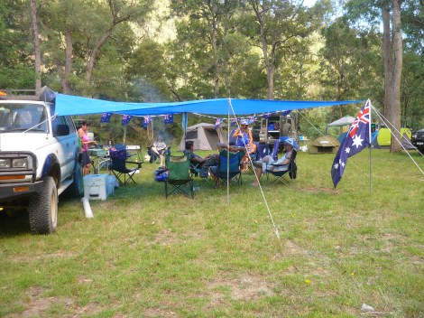 australia day themed campsite