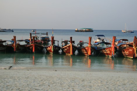 longboats on Koh Lipe